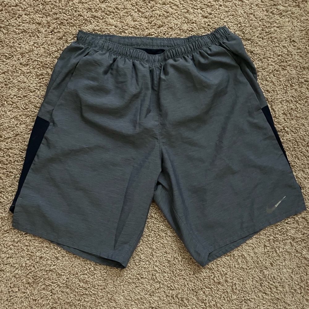 Nike Men's Dark Gray/Blue Athletic Shorts